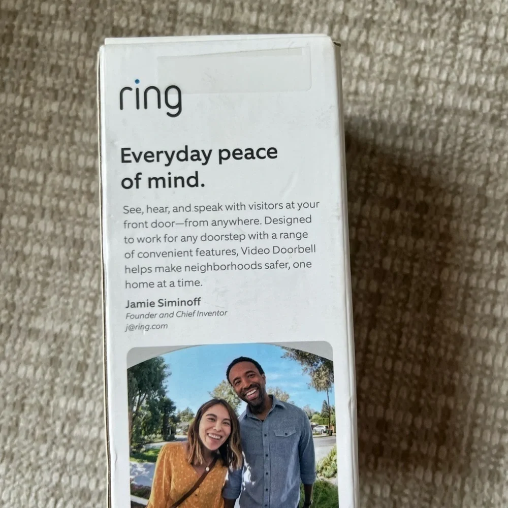 Ring Video Doorbell in Blue and Silver